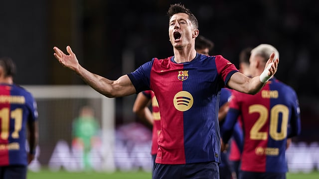 Barcelona 3-0 Brest: Lewandowski Delighted To Join Ronaldo And Messi With Champions League Ton