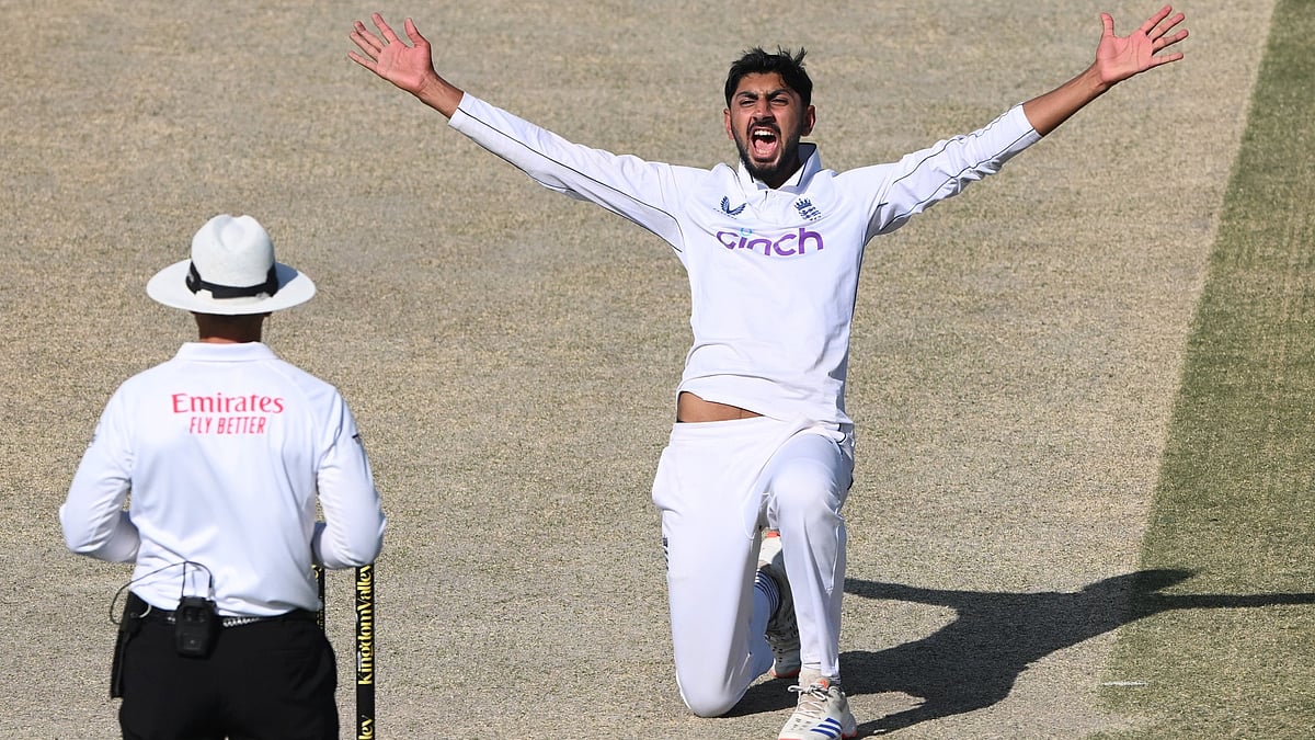 Shoaib Bashir took a four wicket haul on the opening day of the first Test