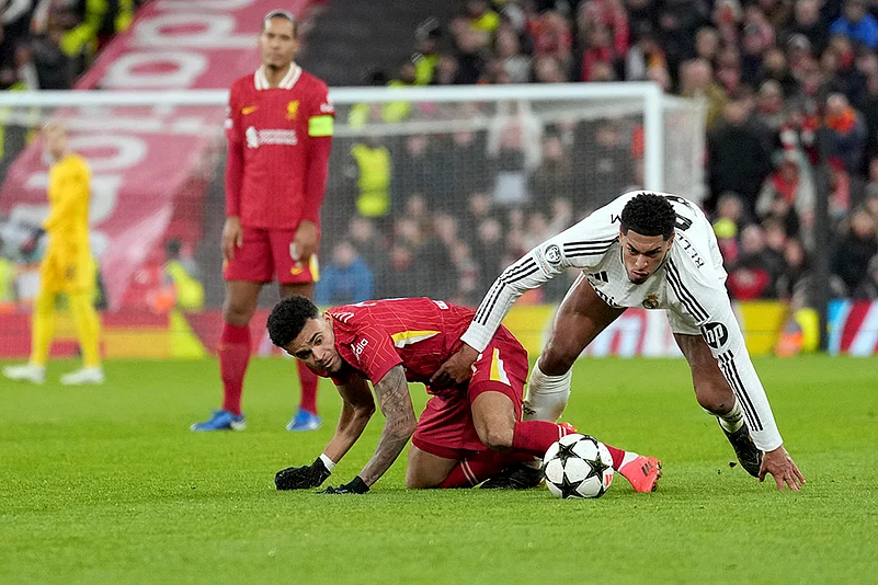 2024-25 UEFA Champions League soccer Liverpool Vs Real Madrid football gallery: Jude Bellingham