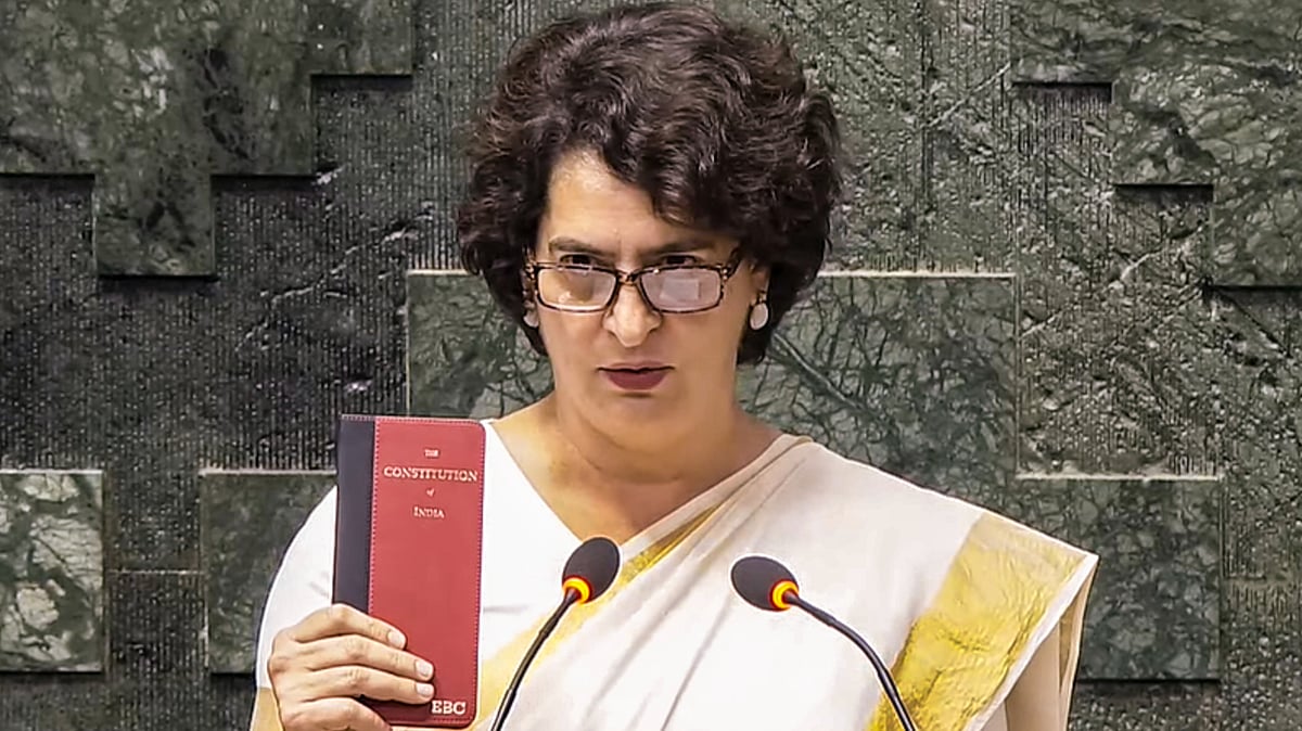 PTI : I Will Work For The Country, Roars Priyanka Gandhi After Taking Oath As Lok Sabha MP