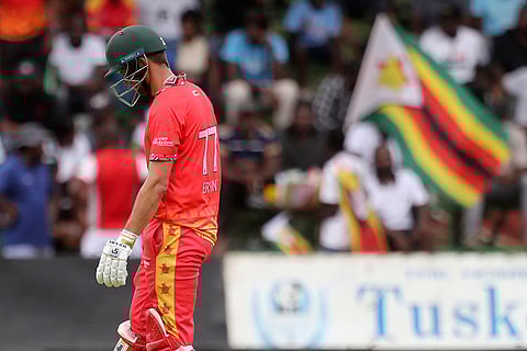 ZIM Vs PAK 3rd ODI: Zimbabwe's Craig Ervine leaves the field after being dismissed