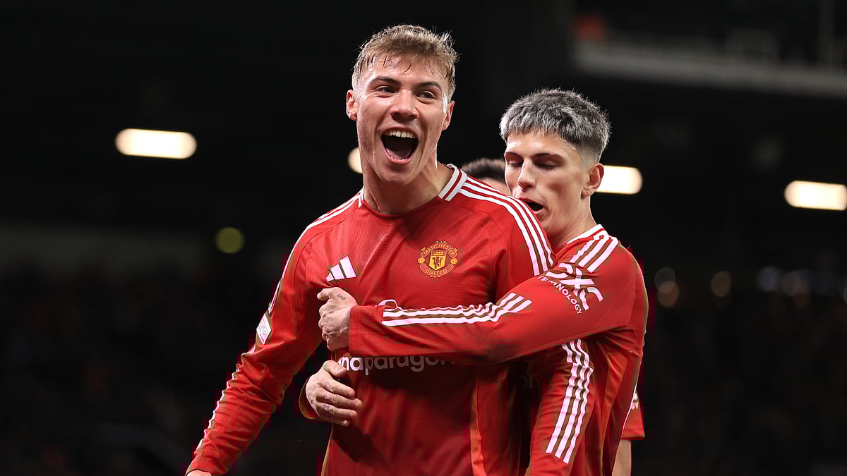 Manchester United striker Rasmus Hojlund.