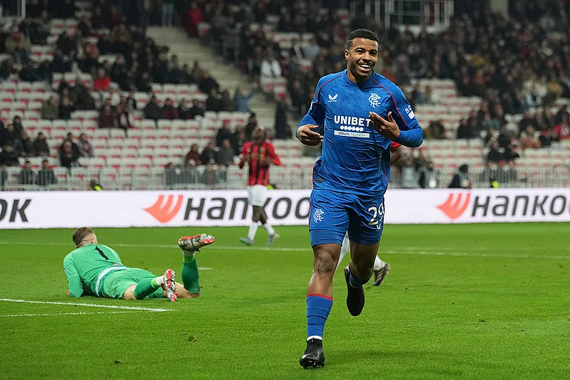 UEFA Europa League Soccer Nice Vs Rangers football gallery: Hamza Igamane