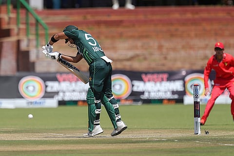 ZIM Vs PAK 3rd ODI: Pakistan's Abdullah Shafique at the wicket