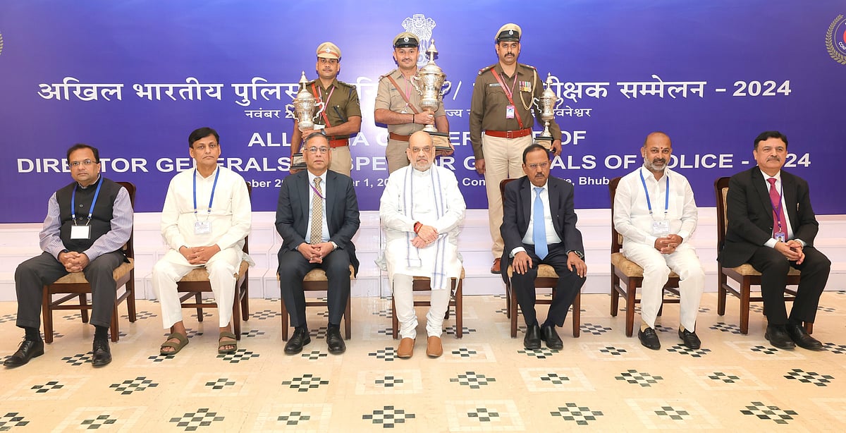 X/@AmitShah : Amit Shah at DGP/IGP Conference in Bhubaneshwar, Odisha