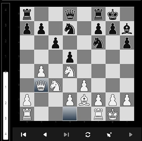 Here's how the board stands after 12 moves.