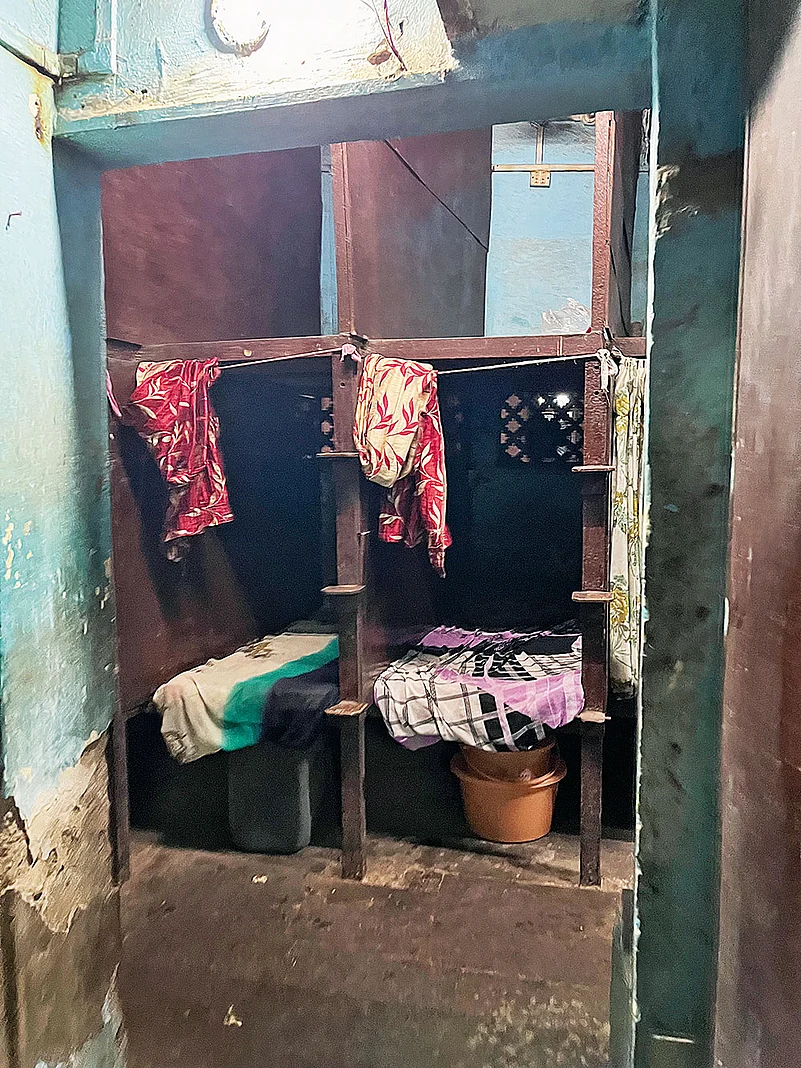 A bunker used by sex workers