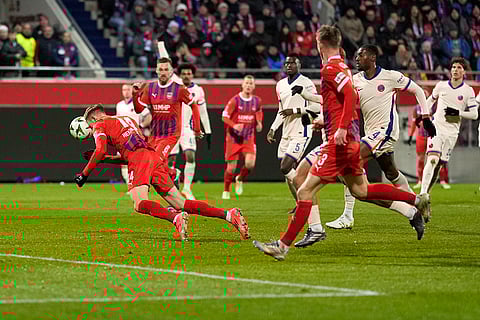 Europa Conference League: Heidenheim's Maximilian Breunig attempts a goal