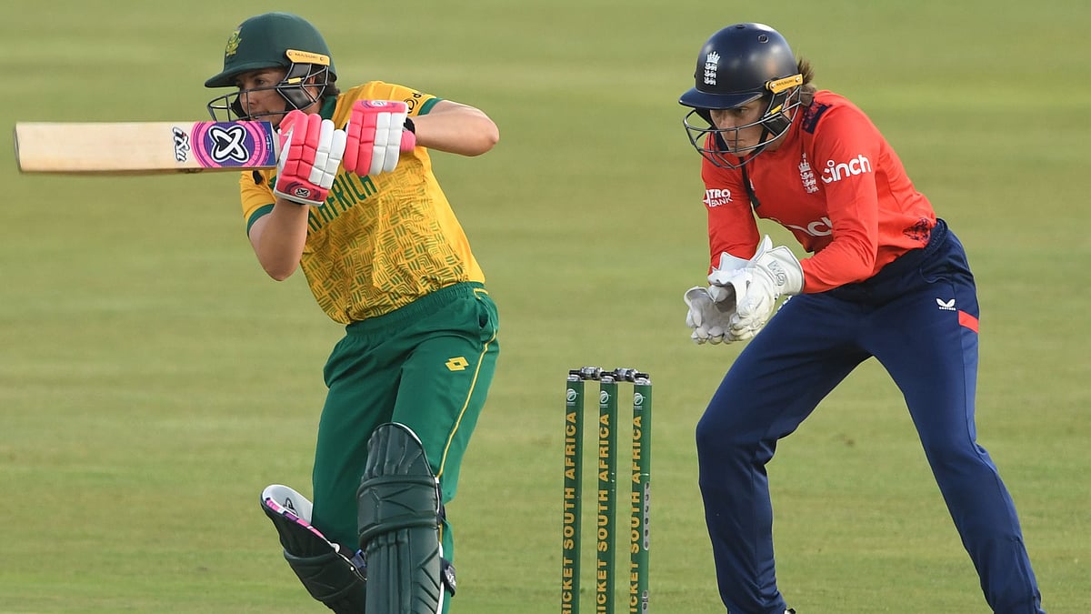 X/ProteasWomenCSA : South Africa women in action against England women in the third T20I.