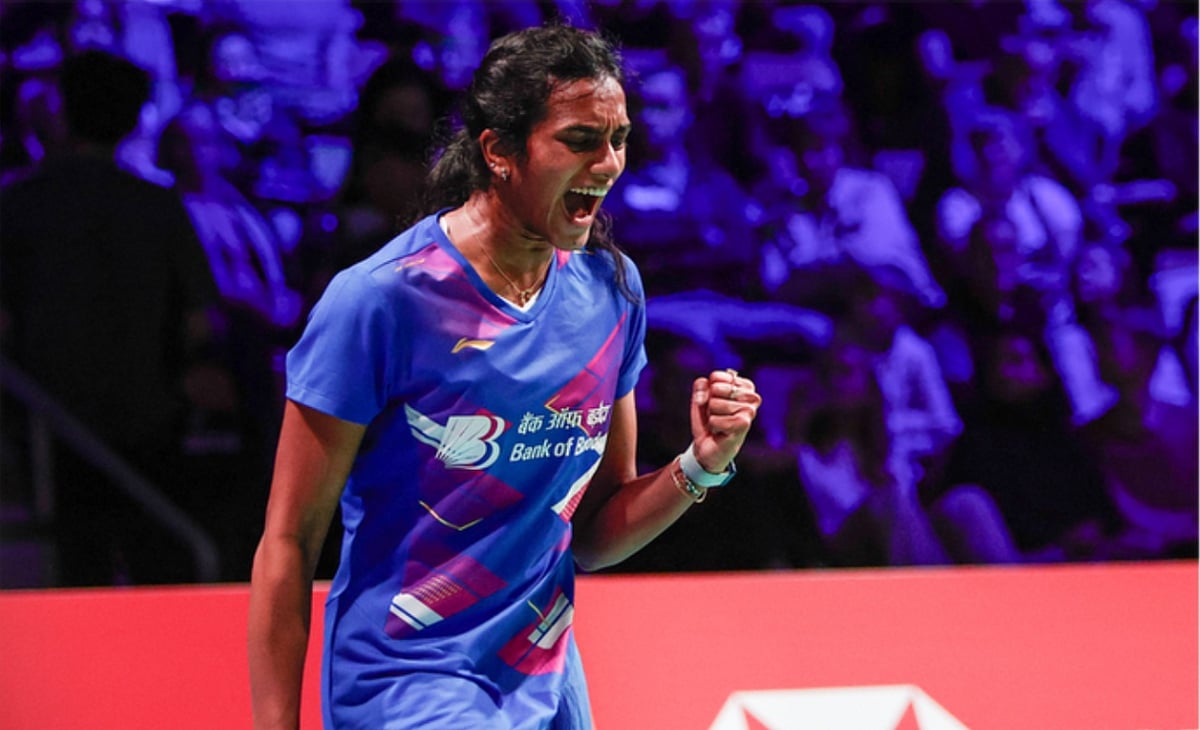 X | BAI Media  : PV Sindhu at Syed Modi International BWF Super 300 tournament in Lucknow. 