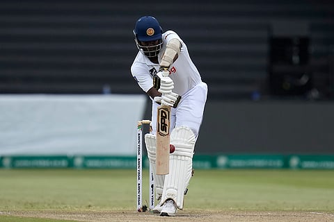 RSA Vs SL, 1st Test Day 3: Sri Lanka's Angelo Mathews plays LBW and dismissed by South Africa's Marco Jansen