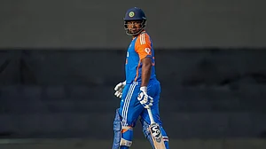 | Photo: AP/Themba Hadebe : Asia Cup: Sanju Samson Roars Back Into Form, Keeps Selection Debate Alive