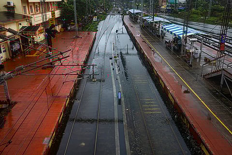 Cyclone Fengal: Waterlogged railway station in Chennai