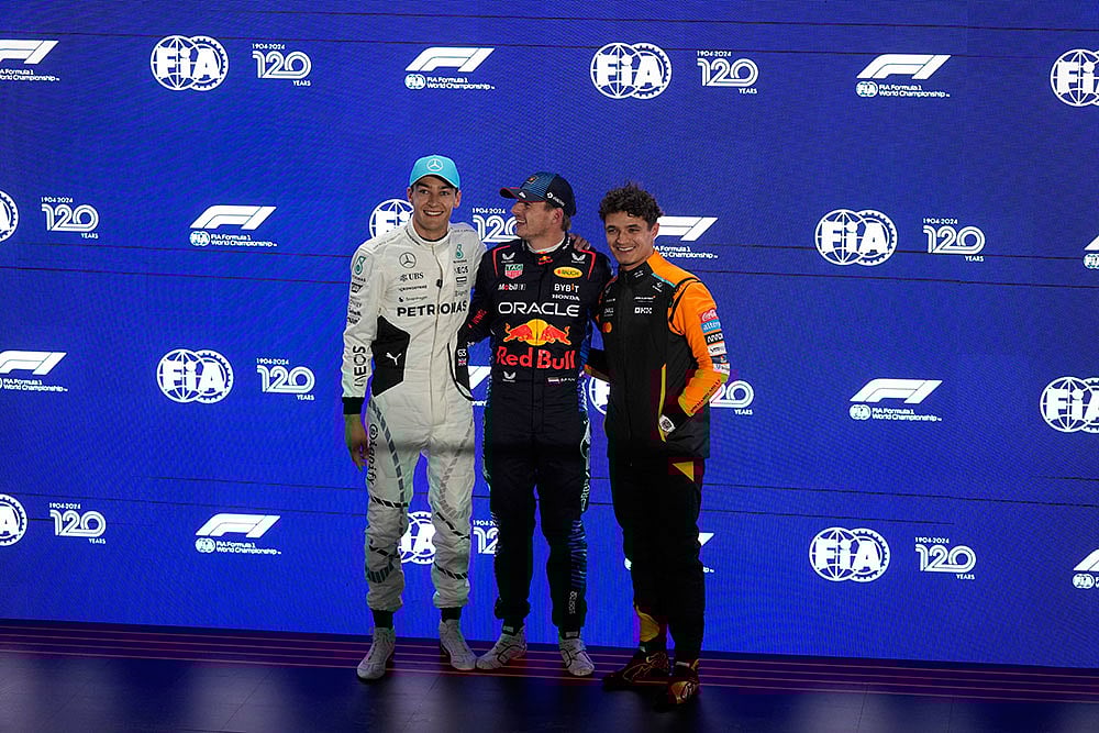 Photo: AP/ Darko Bandic, pool : Qatar F1 GP