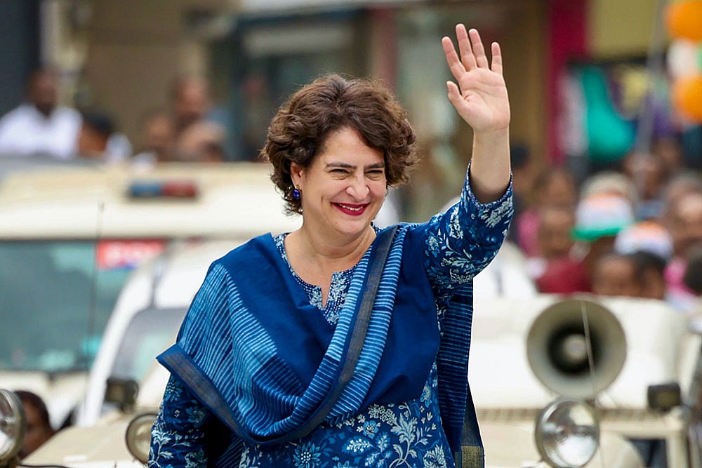 | Photo: PTI : Priyanka Gandhi in Wayanad