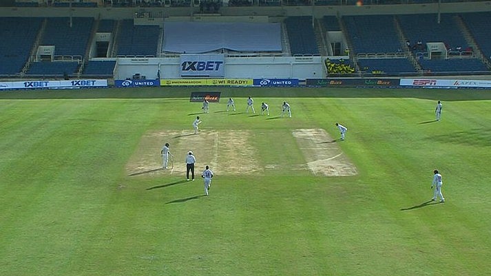 X/Windies Cricket : Action from the first day of the second Test between West Indies and Bangladesh at Sabina Park.