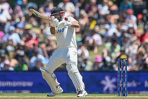 NZ vs ENG 1st Test: New Zealand's Daryl Mitchell bats during play