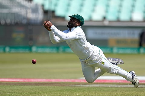 RSA Vs SL, 1st Test Day 4: South Africa's captain Temba Bavuma misses a catch