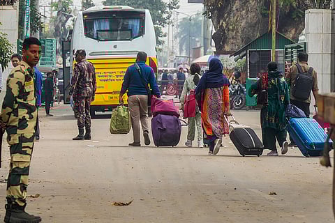 BSF checking at Petrtapole border