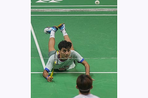 Syed Modi International 2024 Badminton: Lakshya Sen in action against Jia Heng Jason Teh