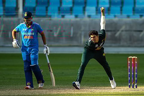 Asia Cup U-19 IND vs PAK: Pakistan's Faham-ul-Haq bowls a delivery