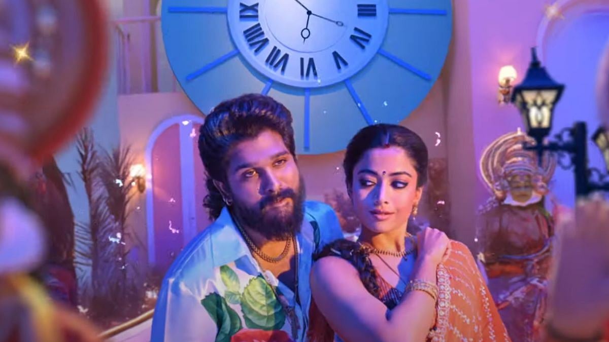 YouTube : A still from Pushpa 2 song Peelings