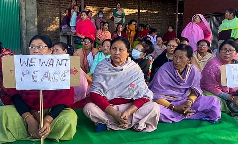 Manipur women protest against deployment of central security forces