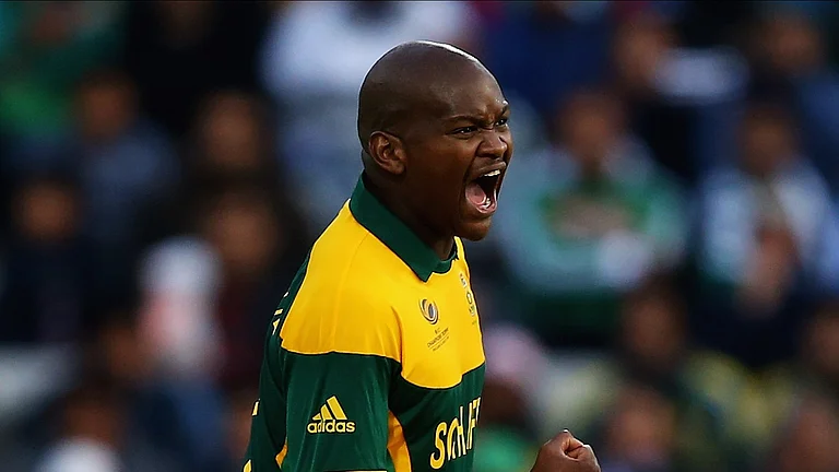 South African cricketer Lonwabo Tsotsobe. - Photo: X | ICC