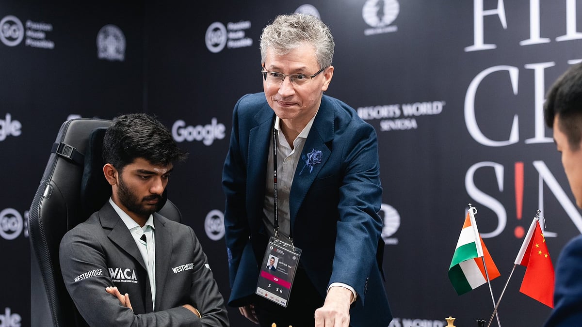 X | FIDE  : D gukesh vs Ding Liren at the FIDE World Chess Championship 2024 Game 3. 