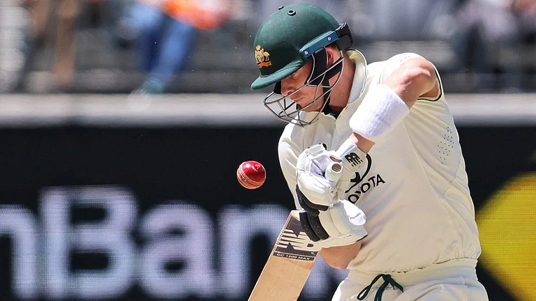 Steve Smith in action. - AP/Trevor Collens