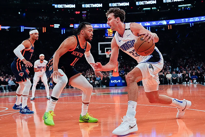 NBA Cup 2024 New York Knicks vs Orlando Magic basketball match gallery: Franz Wagner