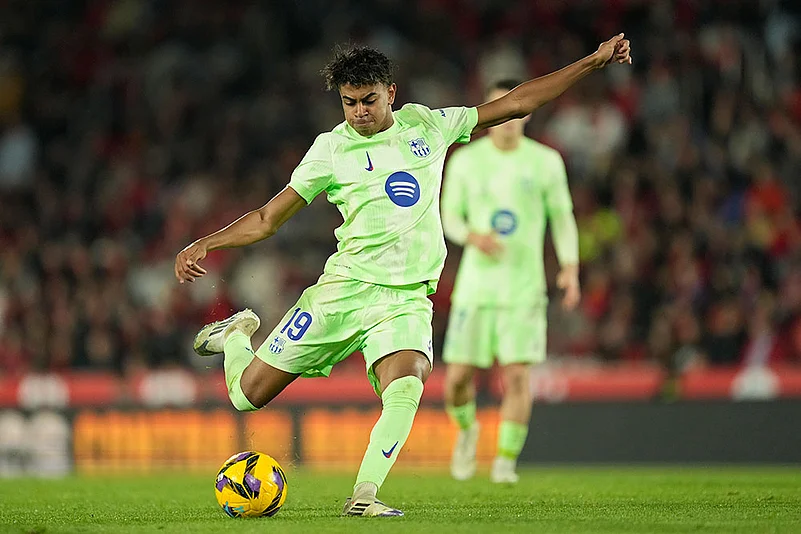 Spanish La Liga Soccer Match: Mallorca vs Barcelona