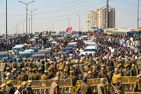 Rahul stopped at Ghaziabad on his way to Sambhal