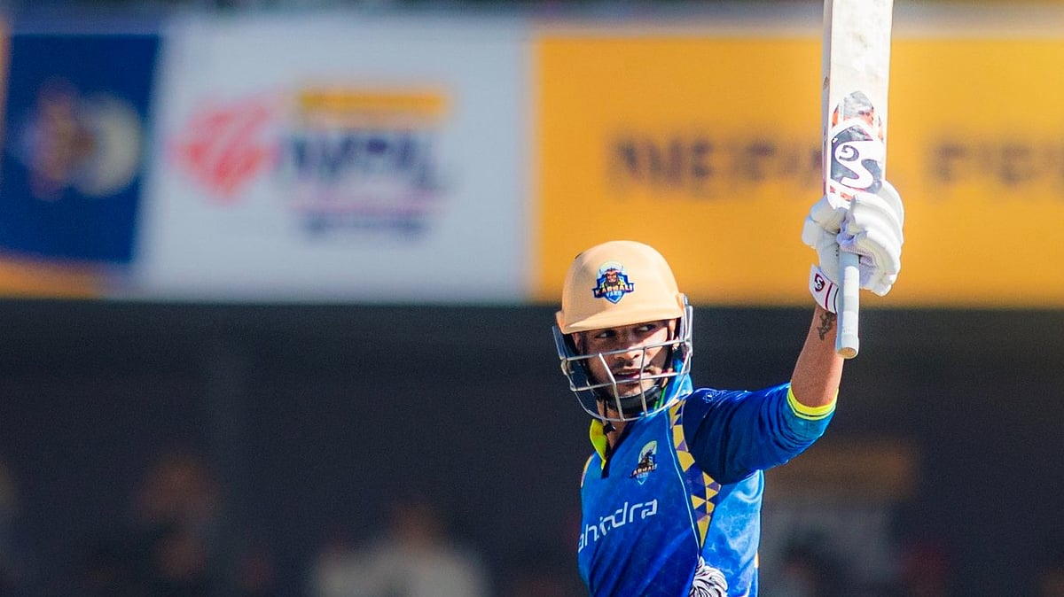 X/OfficialNPLT20 : Shikhar Dhawan in action for Karnali Yaks.