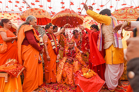Sadhvi Trikal Bhavanta Shankaracharya in Prayagraj
