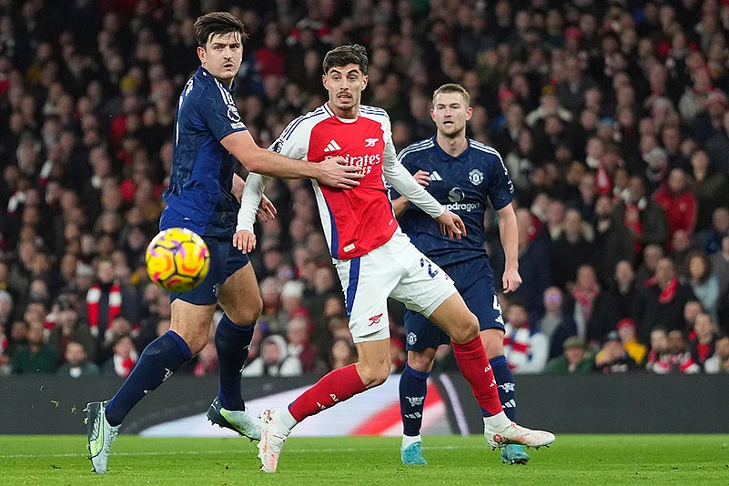 English Premier League soccer Arsenal and Manchester United football gallery: Harry Maguire