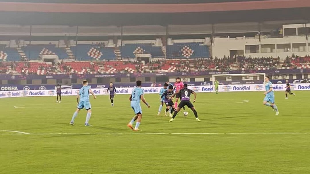 Photo: X/Indian Super League : Action from the Indian Super League 2024-25 match between Mumbai City FC and Odisha FC in Bhubaneswar.