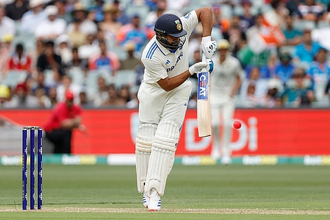 IND Vs AUS 2nd Test Day 1: India's captain Rohit Sharma plays a shot
