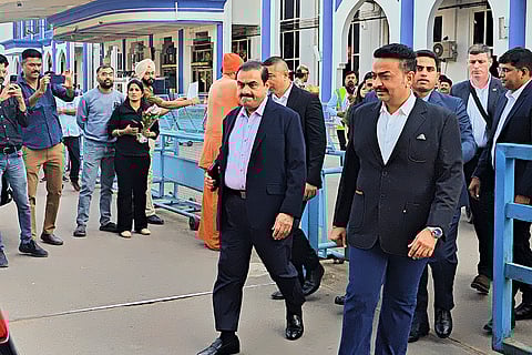 Gautam Adani arrives in Jodhpur