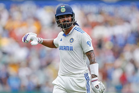 IND Vs AUS 2nd Test Day 1: India's KL Rahul reacts as he walks off the field after losing his wicket
