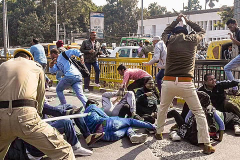 BPSC aspirants protest in Patna