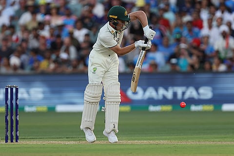 IND Vs AUS 2nd Test Day 1: Australia's Nathan McSweeney plays a shot