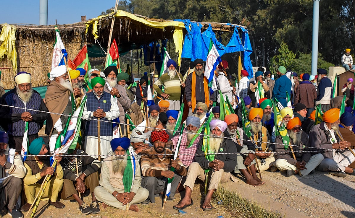 Shiva Sharma/PTI : Farmers march to Delhi