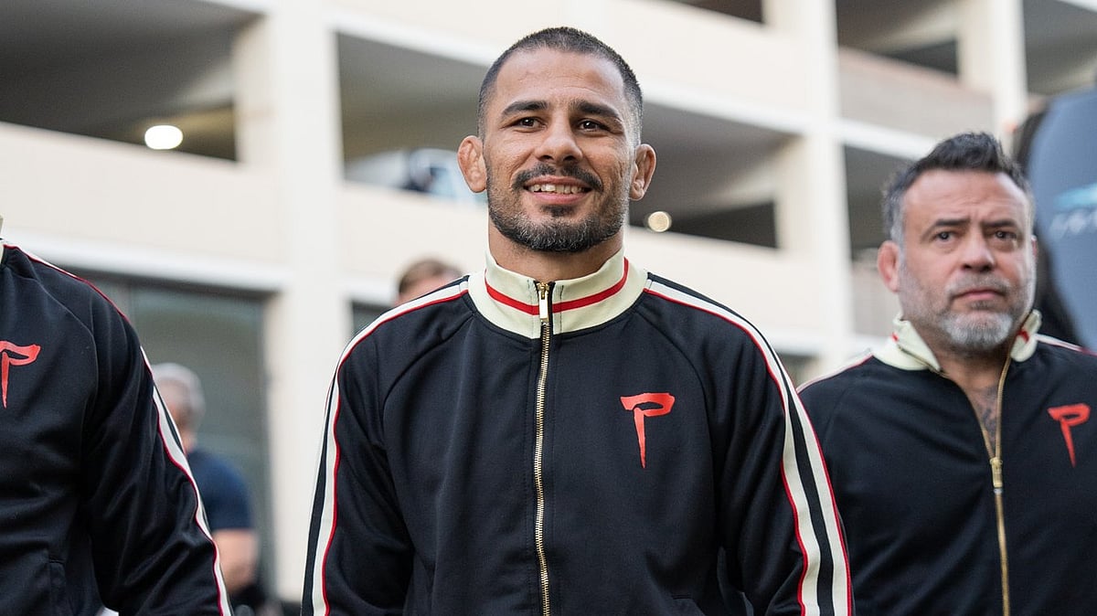 X/UFC : Alexandre Pantoja ahead of his UFC 310 presser.