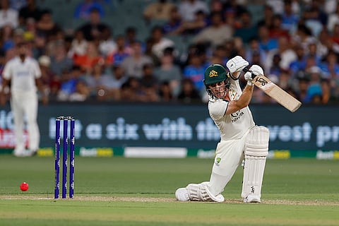 IND Vs AUS 2nd Test Day 1: Australia's Nathan McSweeney plays a shot