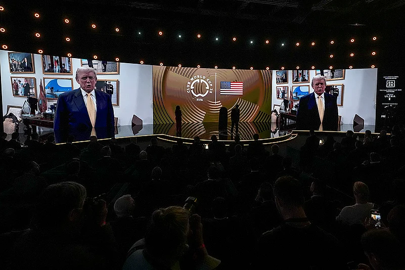 2025 FIFA Club World Cup soccer tournament Draw in Miami: Donald Trump