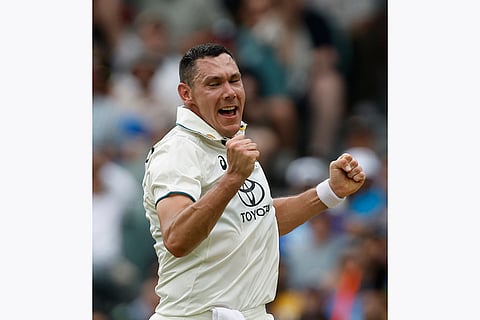 IND Vs AUS 2nd Test Day 1: Australia's Scott Boland celebrates the dismissal of India's Shubman Gill