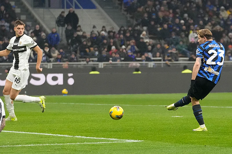 Italy Serie A 2024-25 soccer Inter Milan Vs Parma football Photo gallery: Nicolo Barella
