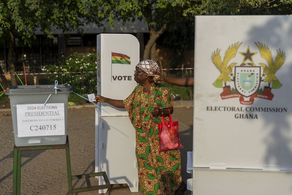 AP : Polling underway in Ghana