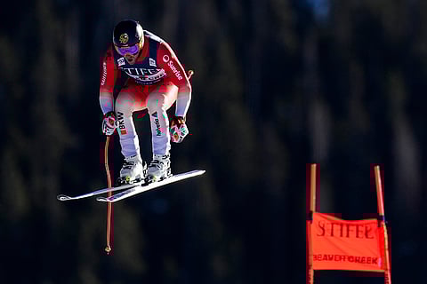 FIS Alpine Ski World Cup: Switzerland's Justin Murisier competes